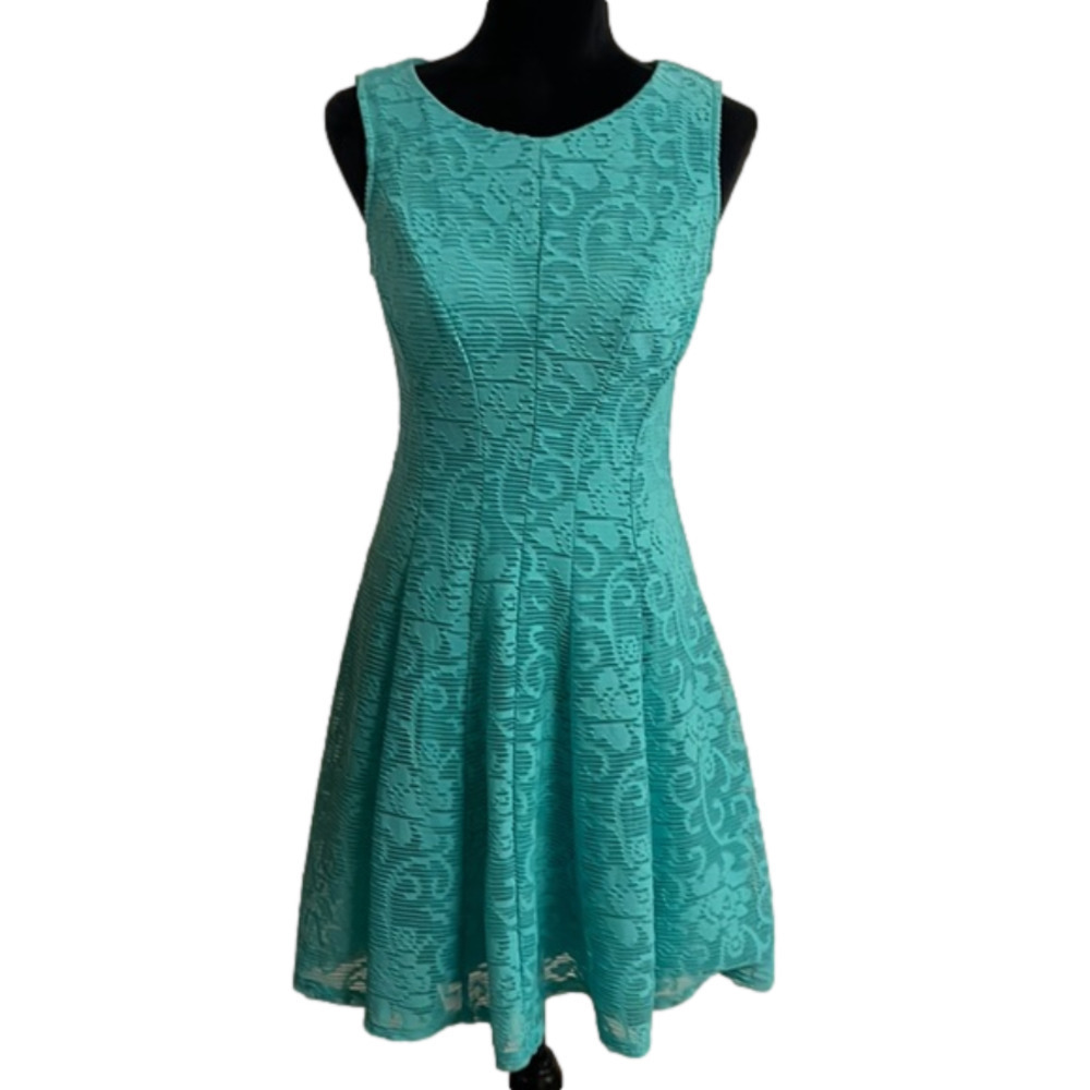 STUDIO One NY NWT Women's Mint Lace Dress Sleeveless Resort Wear Size 4